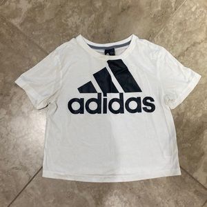 White Adidas Wide Tee